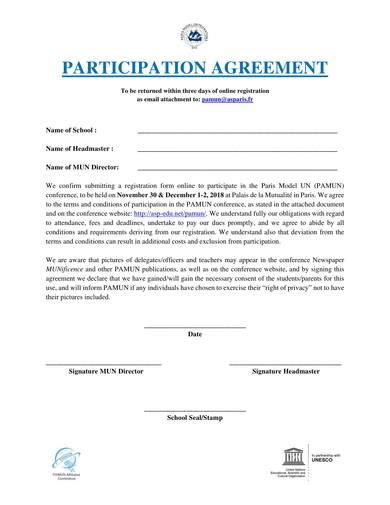 Participation Agreement Template - 10+ Free Word, PDF Format Download